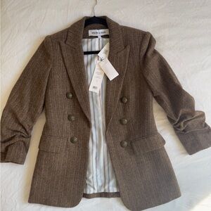 Veronica Beard Brown Double-Breasted Blazer NWT (Beacon Dickey Jacket)